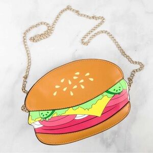 Quirky Crate NEW Hamburger Crossbody Bag - BOUTIQUE